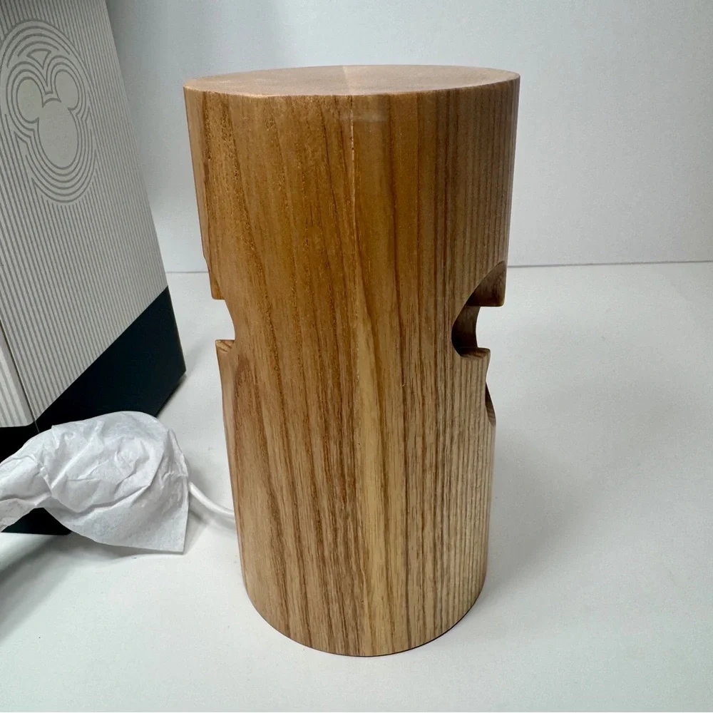 NWT Disney Mickey Mouse Icon Wood Desk Lamp, part of the Mickey Mouse Home decor